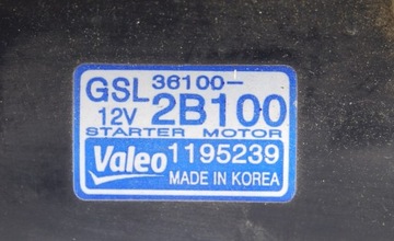 HYUNDAI I30 1,4 16V 07-12 R STARTÉR VALEO