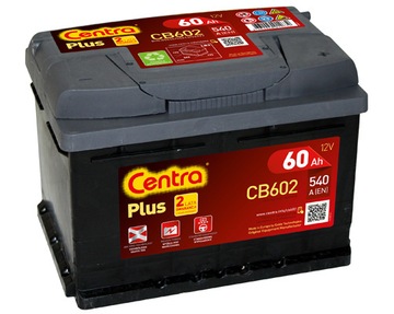 CENTRA PLUS CB602 60Ah 540A 62Ah ŚWIEŻA DOSTAWA