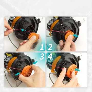 8 шт. катушечная леска и чехол для триммера Worx WA0004 WA0010