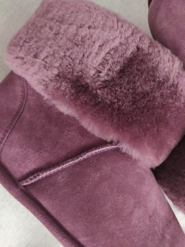 J U S T Sheepskin nowe botki skórzane 38/39