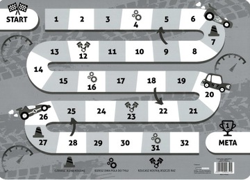 ЛАМИНИРОВАННЫЙ ПЛЕЕР RACE TEAM 40x28,5см + ИГРА