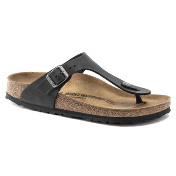 Japonki damskie formowane Birkenstock Gizeh WYGODNE SKÓRZANE 845251