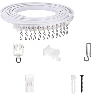 РЕЙКА 5М ДЛЯ ПОТОЛОЧНЫХ ШТОР, УГЛОВОЙ ДУШ