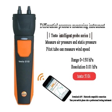 Тип Testo 510i Измерение перепада давления с опорой s