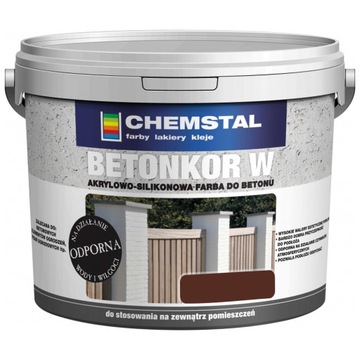 CHEMSTAL BETONKOR W Farba do betonu Brązowy 5L