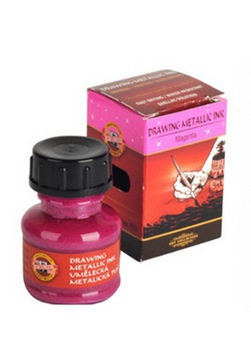 KOH-I-NOOR TUSZ KREŚLARSKI METALLIC 2316 MAGENTA