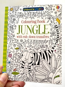 Colouring Book Jungle with Rub Down Transfers SAM SMITH