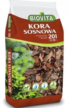 Biovita Kora sosnowa mielona 0-30 20l drobna