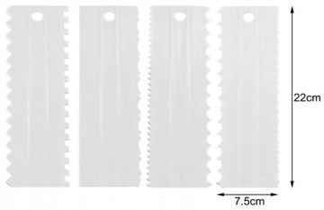 ЛОПАТЕЛИ ДЛЯ ОБЛИЦОВКИ ТОРТА, РАЗГЛАЖИВАНИЯ, КОНДИТЕРСКОГО УЗОРА, 4ШТ.