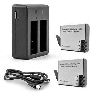 Eken Zestaw Podwójna Ładowarka + 2 Baterie 1350mAh