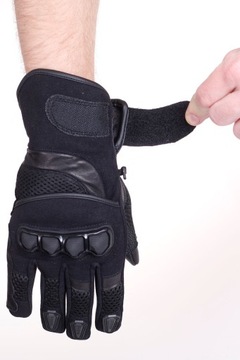 ПЕРЧАТКИ ДЛЯ МОТОЦИКЛА HUSAR GRIZZLY ЛЕТНИЕ черные