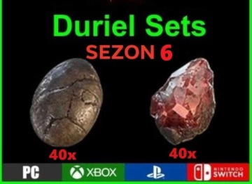 Diablo 4 Sezon 6 - 20x Duriel SET (Wejść) 40 egg + 40 Shard