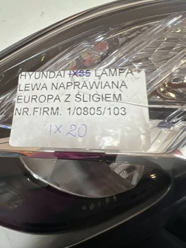 HYUNDAI IX20 10-15 SVĚTLO LEVÝ PŘEDNÍ EVROPA