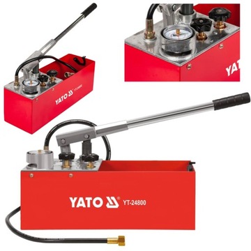 YATO POMPA RĘCZNA DO PRÓB CIŚNIENIOWYCH 50 BAR 12L