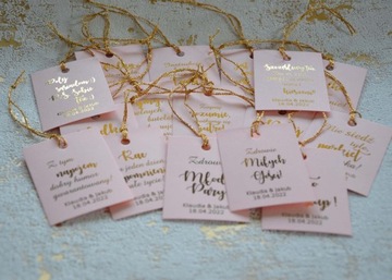 Подвески для бутылок водки, белые, золото, позолота, 48 шт, персонализированные