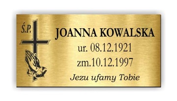 Tablica nagrobna 90x45 GOTOWA DO MONTAŻU Z TAŚMĄ
