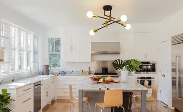 ПОТОЛОЧНЫЙ СВЕТИЛЬНИК ЧЕРНОЕ ЗОЛОТО ЛЮСТРА ДЛЯ КУХНИ E27