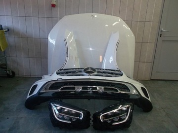 MERCEDES GLC 253 W253 FACELIFT KOMPLETNÍ PŘEDNÍ NÁRAZNÍK BLATNÍKY SVĚTLA KAPOTA