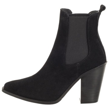 Buty Kowbojki Botki Damskie Carinii Czarne B5973