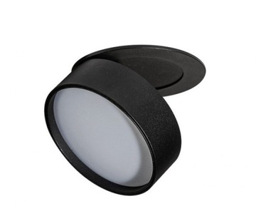 Czarna okrągła oprawa wpuszczana spot LED 12W MONA