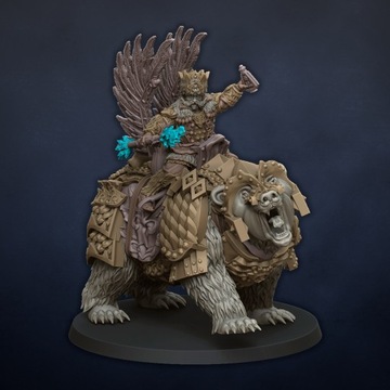 Bearbeard Kozma on bear - Kislev - Druk 3D