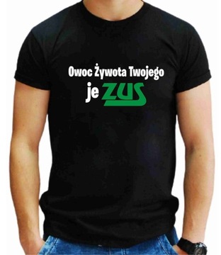 ŚMIESZNA KOSZULKA BAWEŁNIANA T-shirt PREZENT XXL