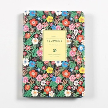A5 A6 Cute Flowers Leather Notebook Diary Weekly