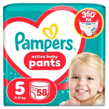 Набір 2 x PAMPERS ACTIVE BABY штани 5 58 шт.