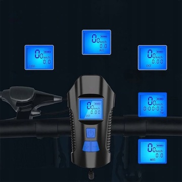 СВЕТОДИОДНАЯ ВЕЛОСИПЕДНАЯ ФОНАРЬ С ПЕРЕДНЕЙ СЧЕТКОЙ + ЗАДНИЙ USB