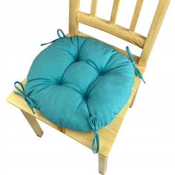 Poduszka na krzesło taboret 35cm LAZUR KOŁO