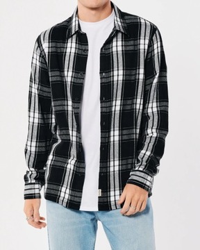 koszula flanelowa Abercrombie Hollister L kratka