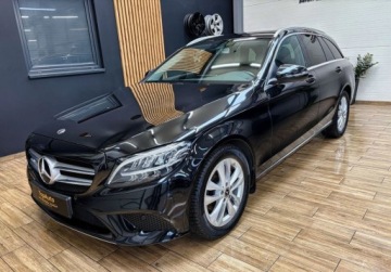 Mercedes Klasa C W205 Kombi Facelifting 2.0 220d 194KM 2018 Mercedes-Benz Klasa C 220d KAMERA 9G-TRONIC bezwypadkowy SKORA automat, zdjęcie 3