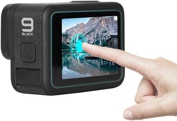 SZKŁO OCHRONNE OBIEKTYW EKRAN ZESTAW x3 DO KAMERY GOPRO HERO 9 10 11 12