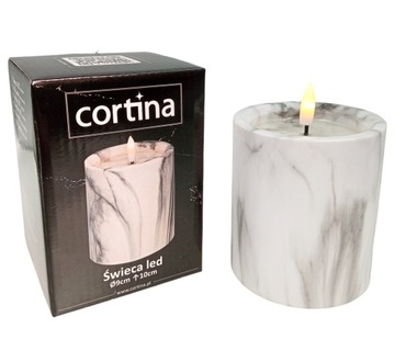 ŚWIECA WKŁAD LED DO ZNICZY RUCHOMY PŁOMIEŃ DO ZNICZ DŁUGI CZAS PRACY 10 CM