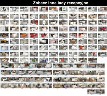 Современная стойка ресепшн R47 250x80см LED