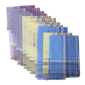 24Pack Plaid Pattern Pocket
