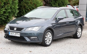 Seat Leon III ST Facelifting 1.5 EcoTSI 130KM 2018 Seat Leon Faktura VAT 23, Tempomat, Grzane Fotele, Multifunkcja, Alu, Zadb