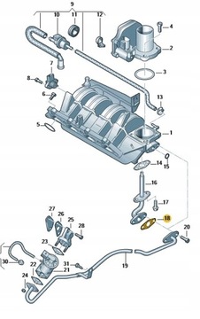 NOWA ORYGINALNA USZCZELKA RURKI EGR OE 036131550A
