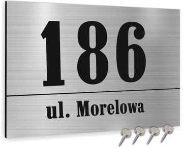 TABLICZKA ADRESOWA NUMER DOMU SZYLD - ALUMINIUM
