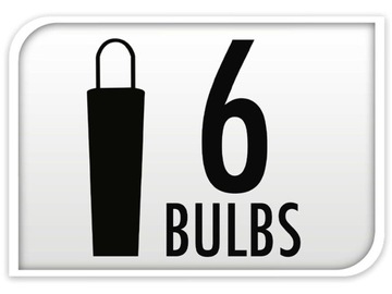 GIRLAND Светильники для патио 6 светодиодов Outdoor TIMER - 5,5 м