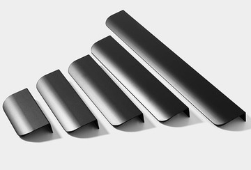 краевая ручка МЕБЕЛЬНАЯ РУЧКА 80см МАТОВЫЙ ЧЕРНЫЙ СОВРЕМЕННЫЙ длинная ручка