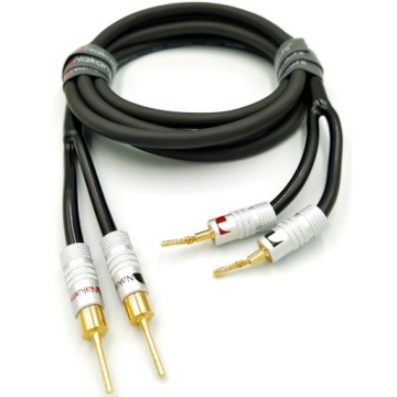 Nakamichi Reproduktorový kabel 2x1,5 Ofc kolíky 0,5 m