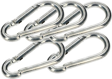 KARABIŃCZYK STRAŻACKI 5 SZT KARABINEK HAK LIN 80