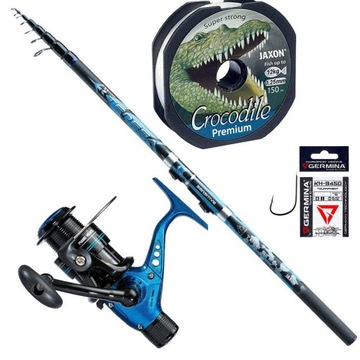 JAXON LEKKI ZESTAW SPŁAWIKOWY TENESA TELE STELLA 360/30 CM - WĘGLÓWKA