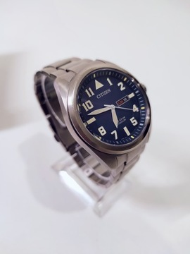 Citizen zegarek męski BM8560-88LE elegancki klasyczny srebrny solarny