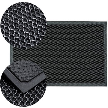 WYCIERACZKA WEJŚCIOWA PCV 3D POD DRZWI ANTYPOŚLIZGOWA 60x90cm siatka