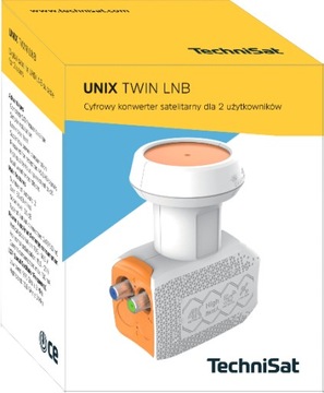 ДВОЙНОЙ КОНВЕРТЕР TWIN TECHNISAT UNIX + 2 разъема F
