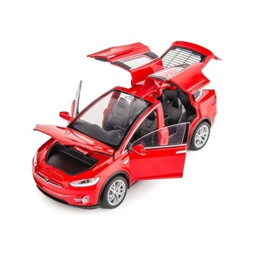 1/32 Tesla Model 100D SUV zabawkowy model samochodu odlewu stopu metalu m