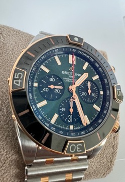 BREITLING SUPER CHRONOMAT B01 44 STAL/ZŁOTO 18K