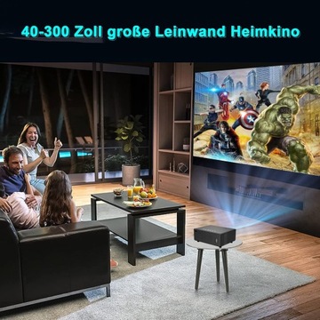 МУЛЬТИМЕДИЙНЫЙ ПРОЕКТОР FHD YSAMETP M7 USB HDMI 15000L УДАЛЕННЫЙ ДИНАМИК